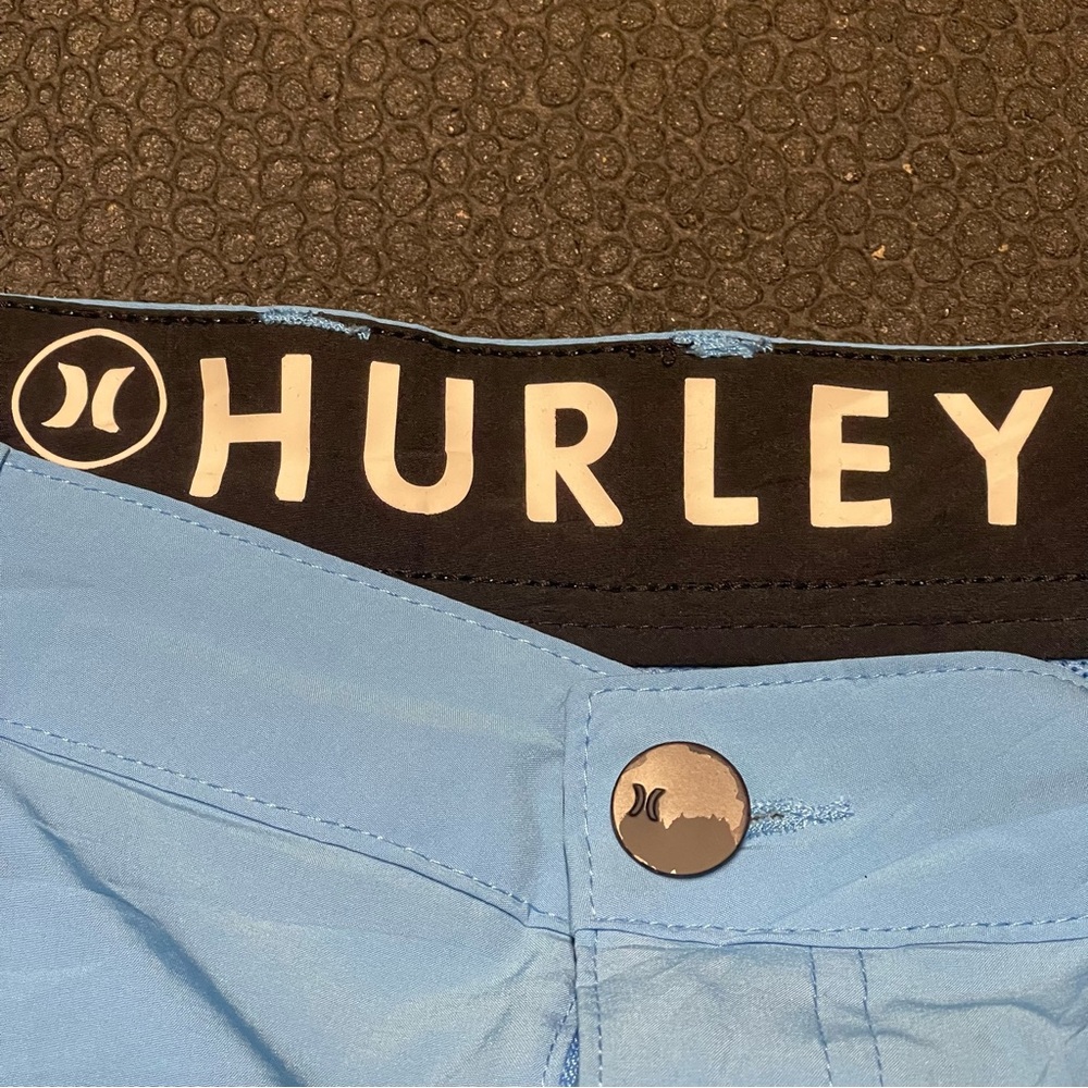 Hurley Blue Hybrid Shorts Lightweight Casual Wear - Picture 6 of 9